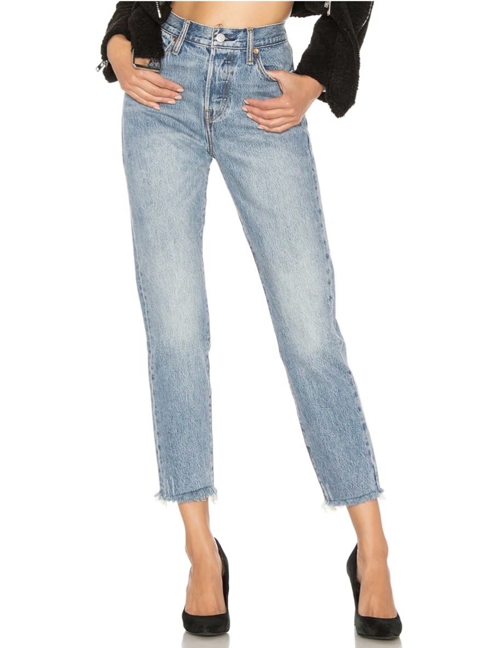 Levi's Wedgie Icon Ankle Jeans Womens Size 27 Blue 90s Classic High Rise Denim